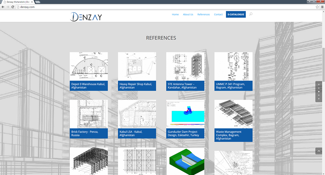 Denzay web sitesi çalışması