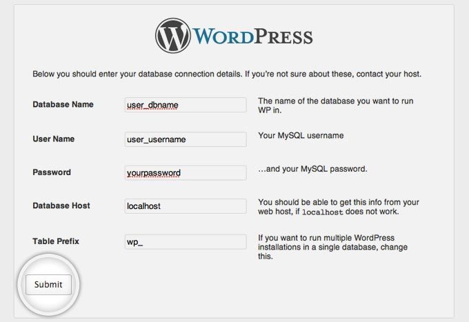 Wordpress Kurulumu
