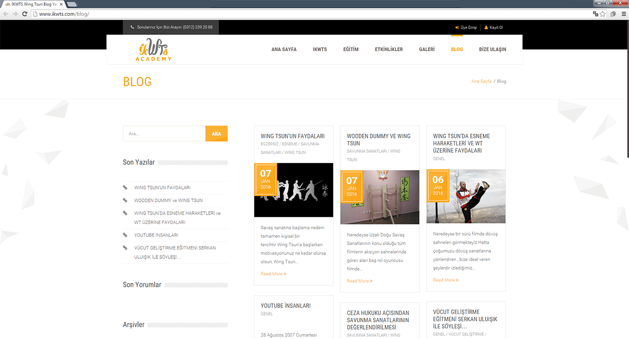 IKWTS web sitesi